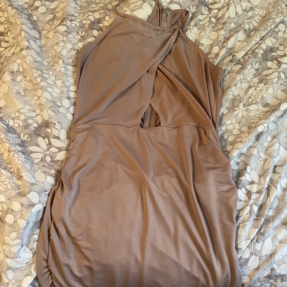 Tan-ish dress short